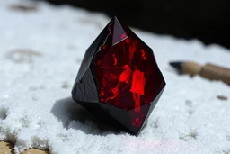 In the shadows of the mountains and the depths of the Sercetari forest, a stone unlike any other was created. The stone was forged of vitreous clear tusionite gem set into a blackened Orelium metal point that helped reinforce its integrity. Known as the Daemon Stone, it pulsed with a deep crimson light, containing within it the very blood of the Daemon King, Zaranur.