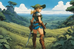 (high res photo in the style of Orion, by Masamune Shirow) farmer elf in the fields (high res photo by Ray Harryhausen) You are Barbara, a female elf druid in the town of Nausicaa in the kingdom of Orlania. You've spent your life learning the ways of nature and the power it contains. You've spent your life working in the fields and have come to believe the reason for the success of the other races is that they do not live in harmony with nature like the elves do. You have been told stories of t