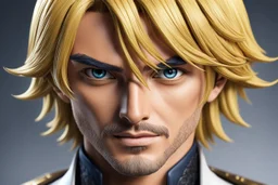 sanji in 8k live action artstyle, one piece them , dynamic pose, intricate details, highly detailed, high details, detailed portrait, masterpiece,ultra detailed, ultra quality