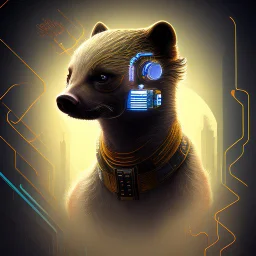 cyberpunk honey badger