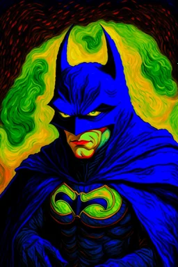 Batman as painted by Van Gogh