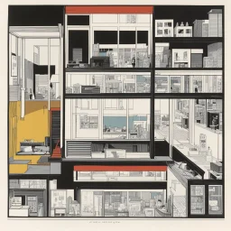 An original Chris Ware page from Acme Novelty Library #1, featuring “Jimmy Corrigan” in “Jimmy Gets Out of the House Part II” (Fantagraphics, 1993).