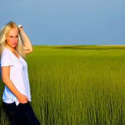 my gorgeous, blond girlfriend lives among the coastal fens of Denmark