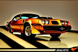 Foto orangeroter 1978 Pontiac Firebird Trans Am