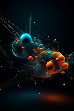 abstract particles