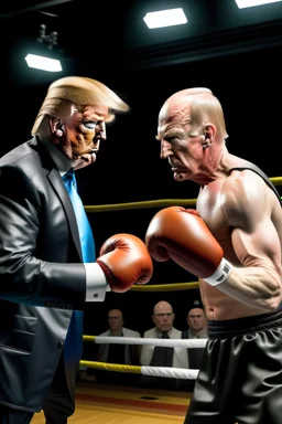 Donald Trump boxing Walter White