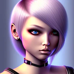 fantasy setting, pixie undercut hairstyle