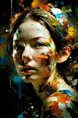 Photorealistic portrait, eye-catching, high resolution, 8K, depth of field, professional lighting, perfect skin texture:: Work of Derek Gores, Miles Aldridge, Jean Baptiste-Carpeaux, Anne-Louis Girodet:: Photography, by (petra collins|roe ethridge, elllen von unwerth, Jan Saudek)