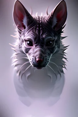 Alien Cat rat wolf,horns, sharp focus, digital art, single subject, concept art, post processed, dynamic lighting, by emylie boivin and rossdraws, ultra detailed exposure, elegant, beautiful face, high contrast, high exposure, beautiful, hyperrealism, highly detailed face, highly detailed, smooth, sharp focus