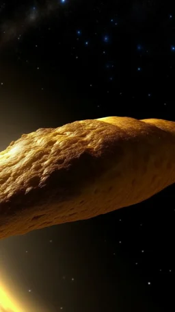 A comet looks like French Baguette
