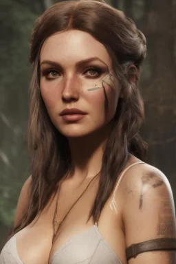 portrait busty and face, camilla luddington abandoned, big busty, lara croft clothes,brian froud, howard lyon, selina french, anna dittmann, annie stokes, lisa parker, greg rutowski