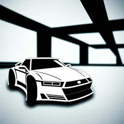 A police Tesla Cybertruck is chasing a Tesla 'Model S Plaid' at top speed, by the 'Tower Bridge', in London. CINEMATIC. WIDE ANGLE LENS.