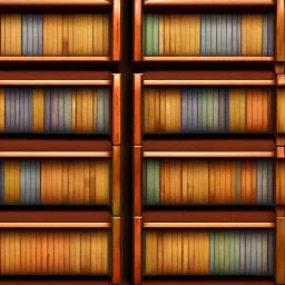 game texture beautiful colorful wooden bookshelves block close up two rows