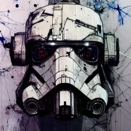 photorealistic at-at pilot helmet with weathered painting , illustration on coarse canvas by <agnes cecile> and <Yoji Shinkawa>, ornate and intricate details , soft smooth lighting, ultra detailed concept art,