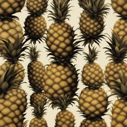 abstract shape of a pineapple "stages"