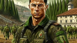Cristiano Ronaldo en el ejercito portugués, realista