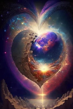 The universe healing a broken world through the vibration of love