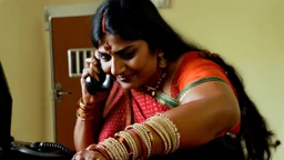 indian lady on phone does the batman theme