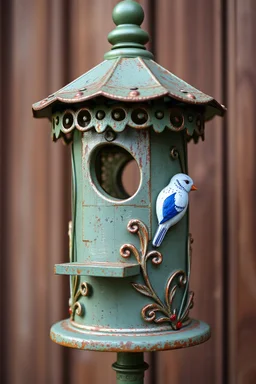 design metal birdhouse