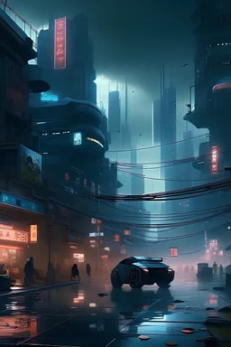 cyberpunk city being attacked