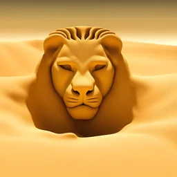 Somewhere in sands of the desert A shape with lion body and the head of a man.