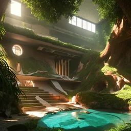 a place to chill, no humans, no animals, photorealistic