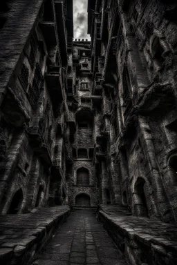 walled city, magic city, dark, grimdark, elf city,