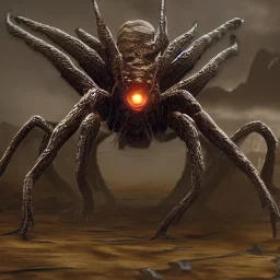 fantasy art, Photorealistic, 8k, cyborg demon spider