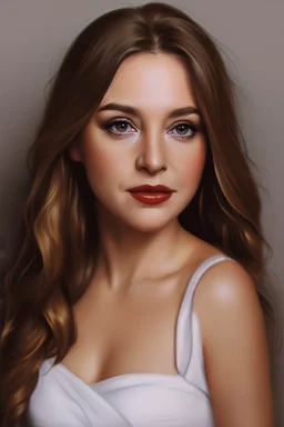 Extremely rich female actress portrait