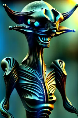 alien, demon, 8k, finely detailed, photo realistic.