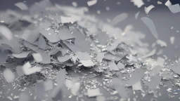 a photograph of silver confetti