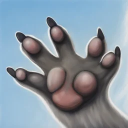 front paw of a koala