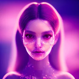 transparent crystal rose girl highly detailed, glowing,Insanely detailed photograph of an elaborate beautiful girl fantasy art album cover art 4K 64 megapixels 8K resolution HDR Greek shiny space colours jewelry celestial hair eyes light