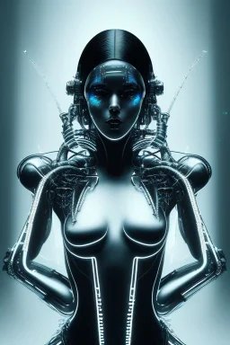 cyberpunk, black latex body, women, body portrai, open mouth, perfect skin, tron, cyborg , perfekt, real, dream, hr giger