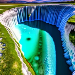 Pamukkale, Turkey, Iceland,aerial view,cloudy,extremely detailed digital painting, high resolution,8k, realistic, beautiful, volumetric lighting, mystical colors ,perfectly centered image, perfect composition, rim light, beautiful lighting,masterpiece, stunning scene, raytracing, anatomically correct, in the style Van Gogh and robert e howard and Ken Kelley and Ohrai Noriyoshi and Simon Bisley and tomzj1.