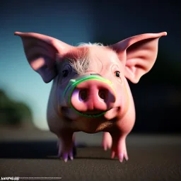 Pig with wings, ultra graphics,RTX, TXXA, SSAO, High quality,hyperrealistic, HDR,4k