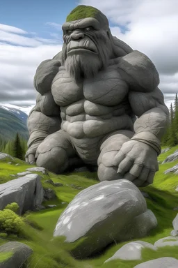 Giant stone troll in norway