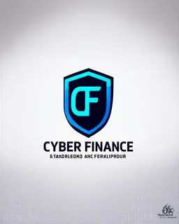 Cyber Finance (CF) shield logo Simple, easy and beautiful logo