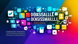 "A distinctive background image with professional colors representing excellence in social media marketing and innovation in the business world."