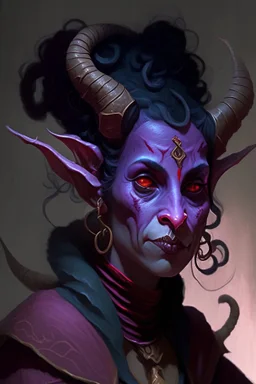 A mother tiefling