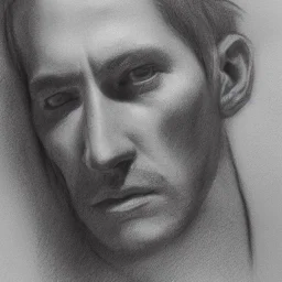 moody close up charcoal portrait of a man, delicate, highly detailed, chiaroscuro, beautiful composition, delicate arrangement, aesthetic, soft lighting, tender