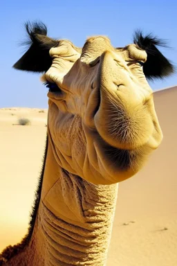 camel with deformed face