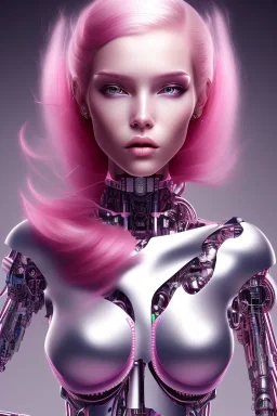 cyborg, pink hair,seven , perfekt, real, dream