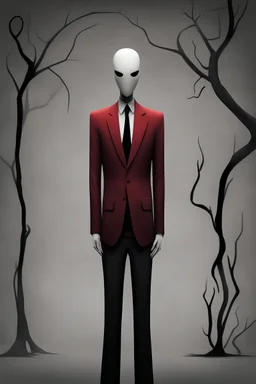 Slender Man is so red imposter from Among Us