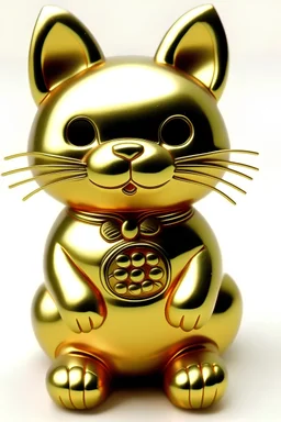 lucky cat love gold money
