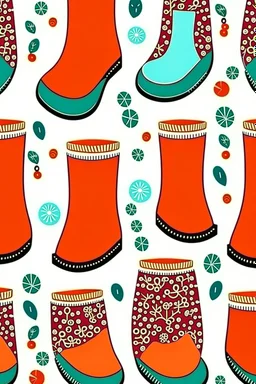 Create seamless fabric design patterns for package of a new ‘A crisper that can’t accommodate junk food’ brand named ‘pudding boots’