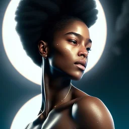 portrait of leonidas as a black yoga woman doing pushups,4k, Highly Detailed, perfect eyes, Digital Illustration, Cinematic Lighting, Realistic, Sharp Focus, Centered, Beautifully Lit, Bioluminescent by Stanley Artgerm Lau