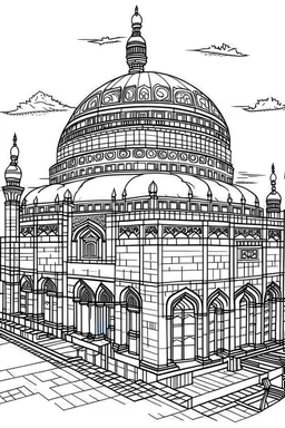 coloring page,mosqué aqsa