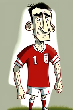 Anthony Gordon English football player ,cartoon 2d