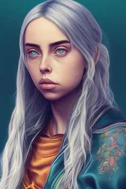 Billie Eilish, body, photorealistic, 8k